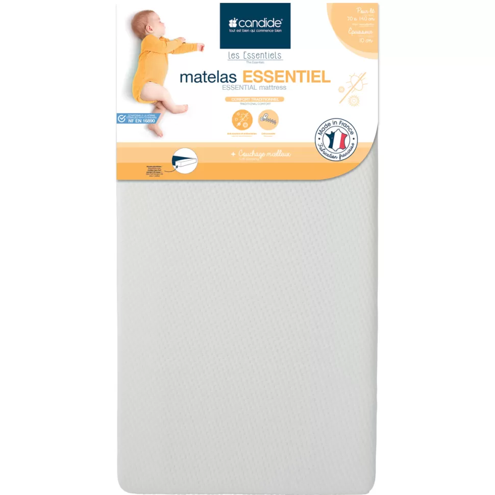 Candide Literie Bébé>Matelas Essentiel - 70 x 140 cm