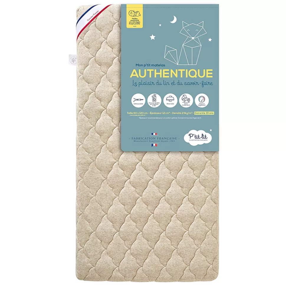 P'tit Lit Literie Bébé>Matelas Mon P'tit Matelas Authentique - 60 x 120 cm