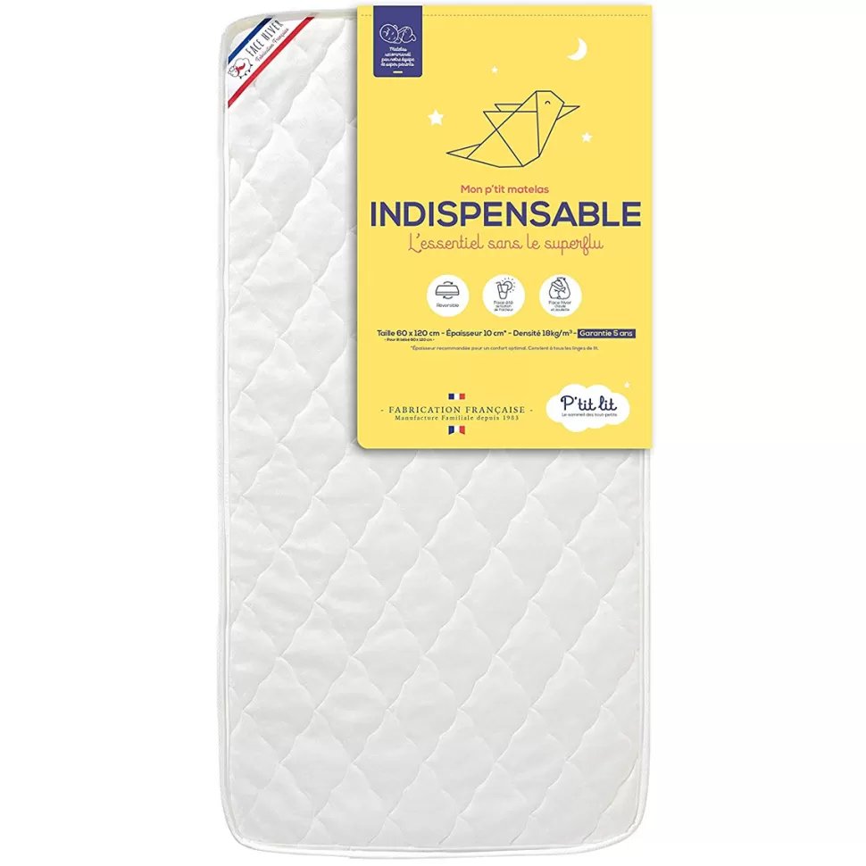P'tit Lit Literie Bébé>Matelas Mon P'tit Matelas Indispensable - 60 x 120 cm