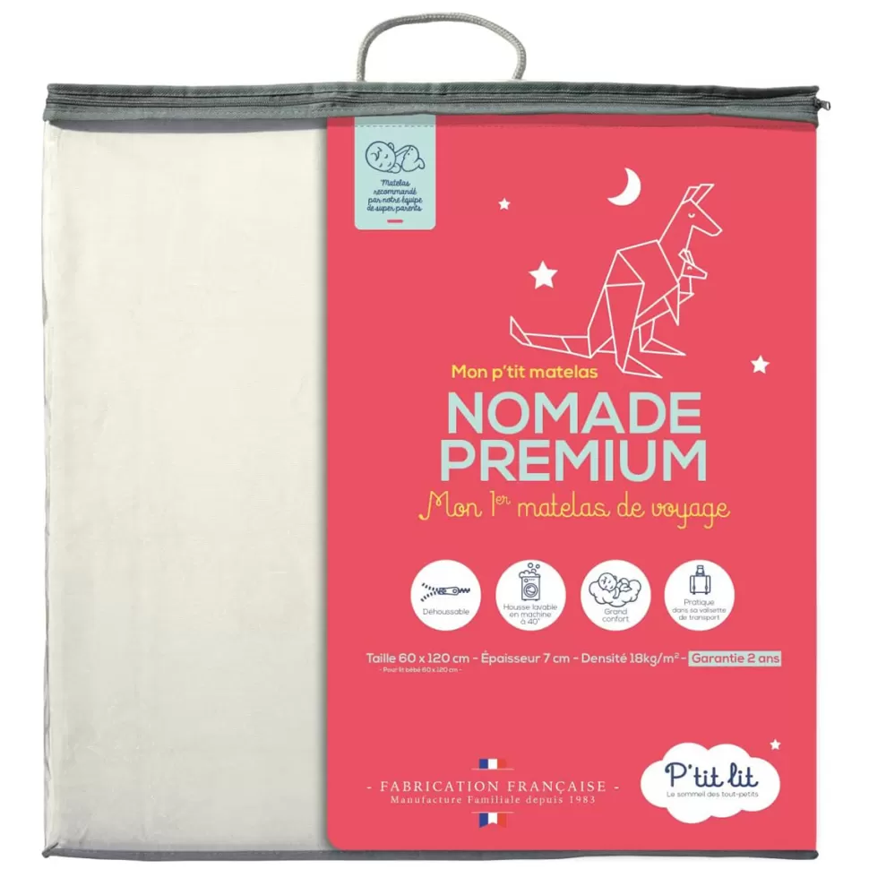 P'tit Lit Literie Bébé>Matelas Mon P'tit Matelas Nomade Premium - 60 x 120 cm