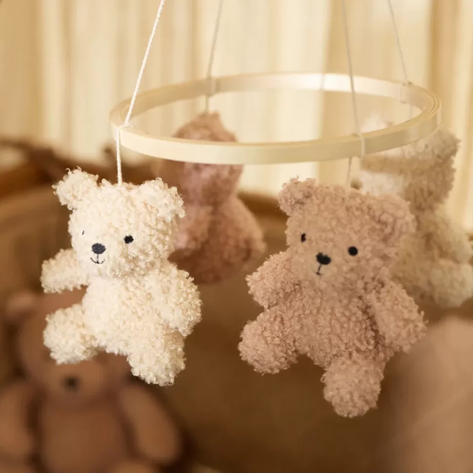 Jollein Mobile>Mobile Teddy Bear - Wild Rose & Naturel