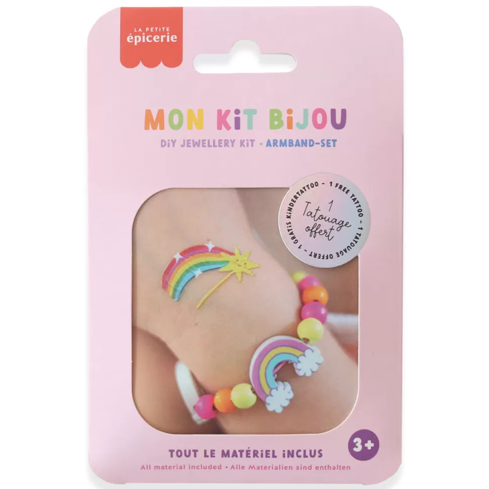 La Petite Epicerie Loisirs Créatifs>Mon Kit Bijou Enfant - Bracelet Arcs-en-ciel