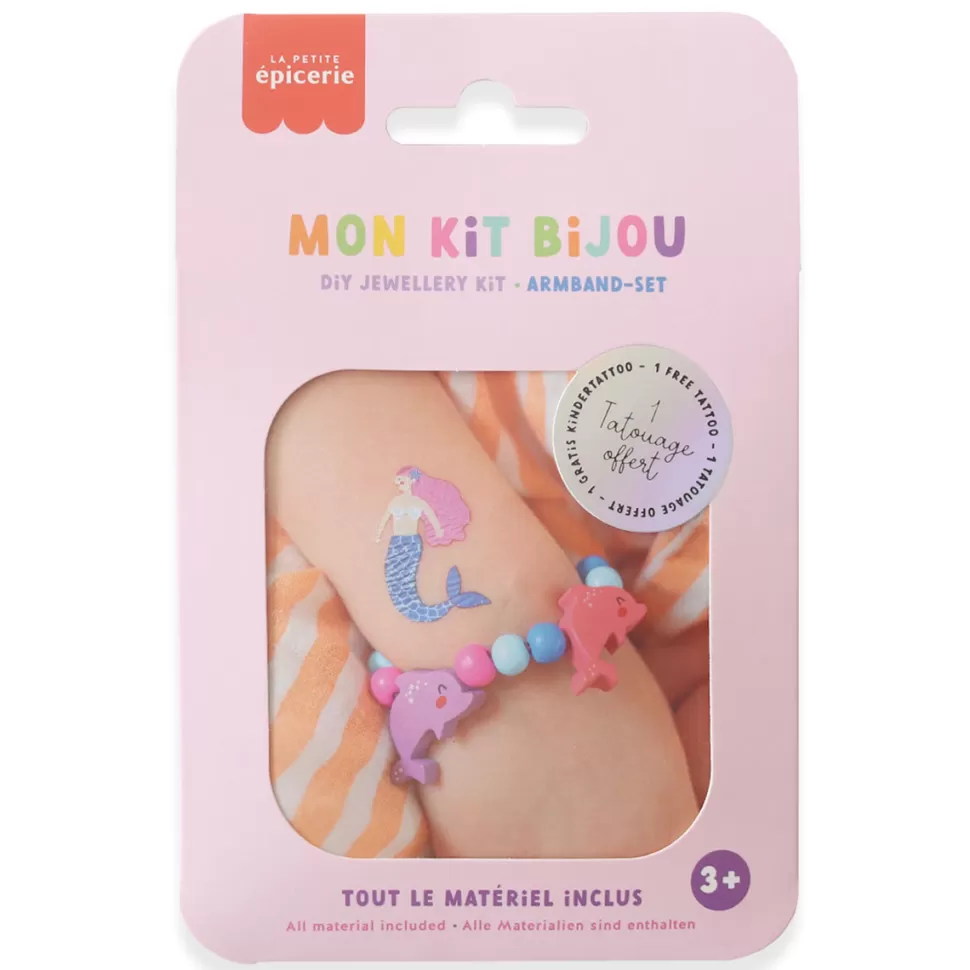 La Petite Epicerie Loisirs Créatifs>Mon Kit Bijou Enfant - Bracelet Dauphins