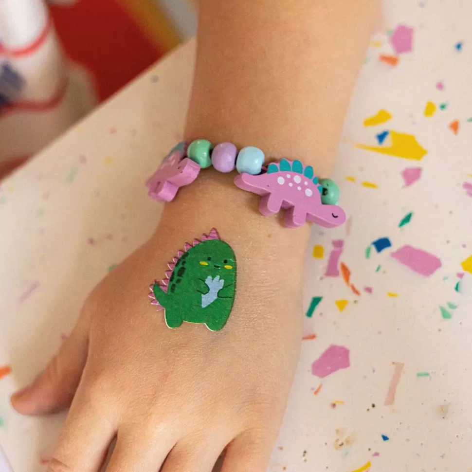 La Petite Epicerie Loisirs Créatifs>Mon Kit Bijou Enfant - Bracelet Dinosaures