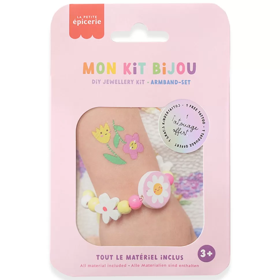 La Petite Epicerie Loisirs Créatifs>Mon Kit Bijou Enfant - Bracelet Fleurs