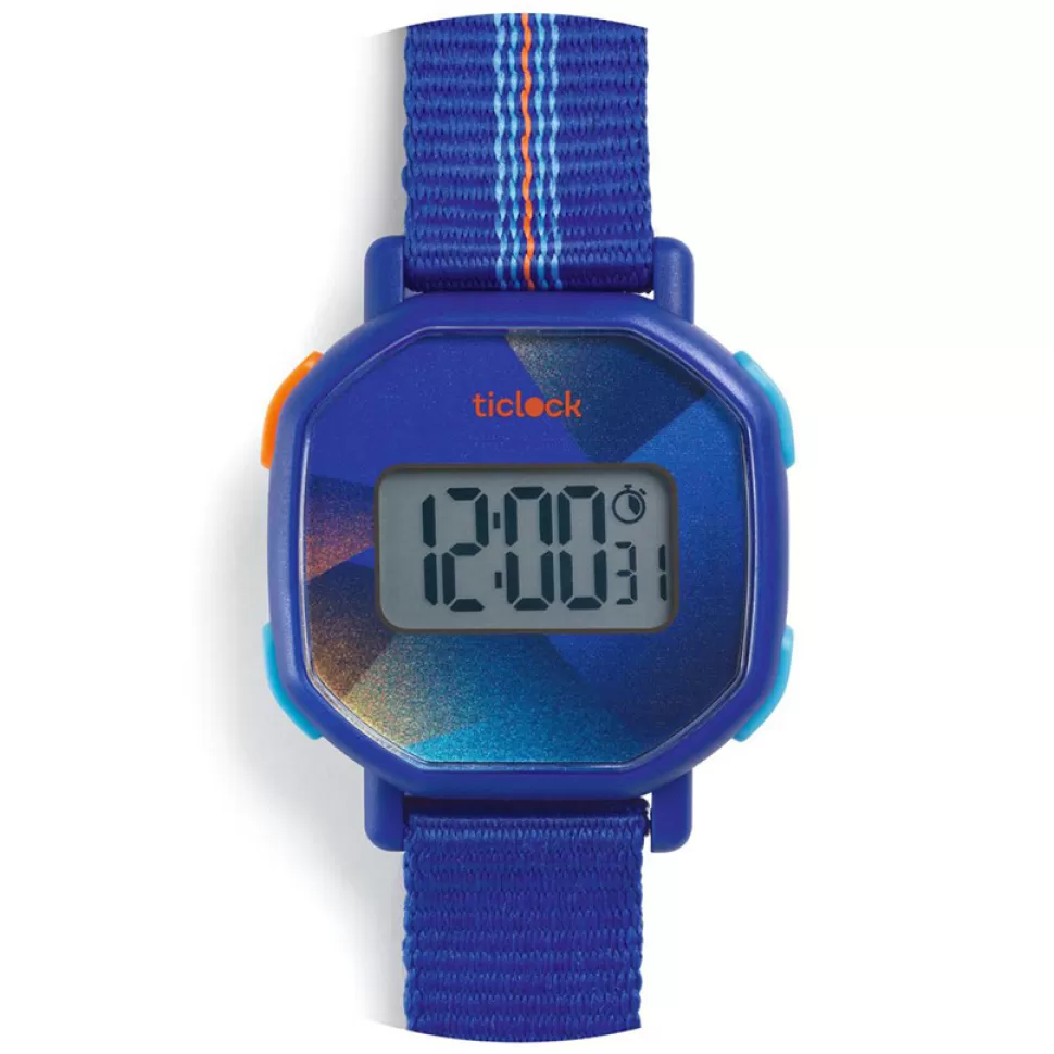 Djeco Décoration>Montre Ticlock - Blue Sound