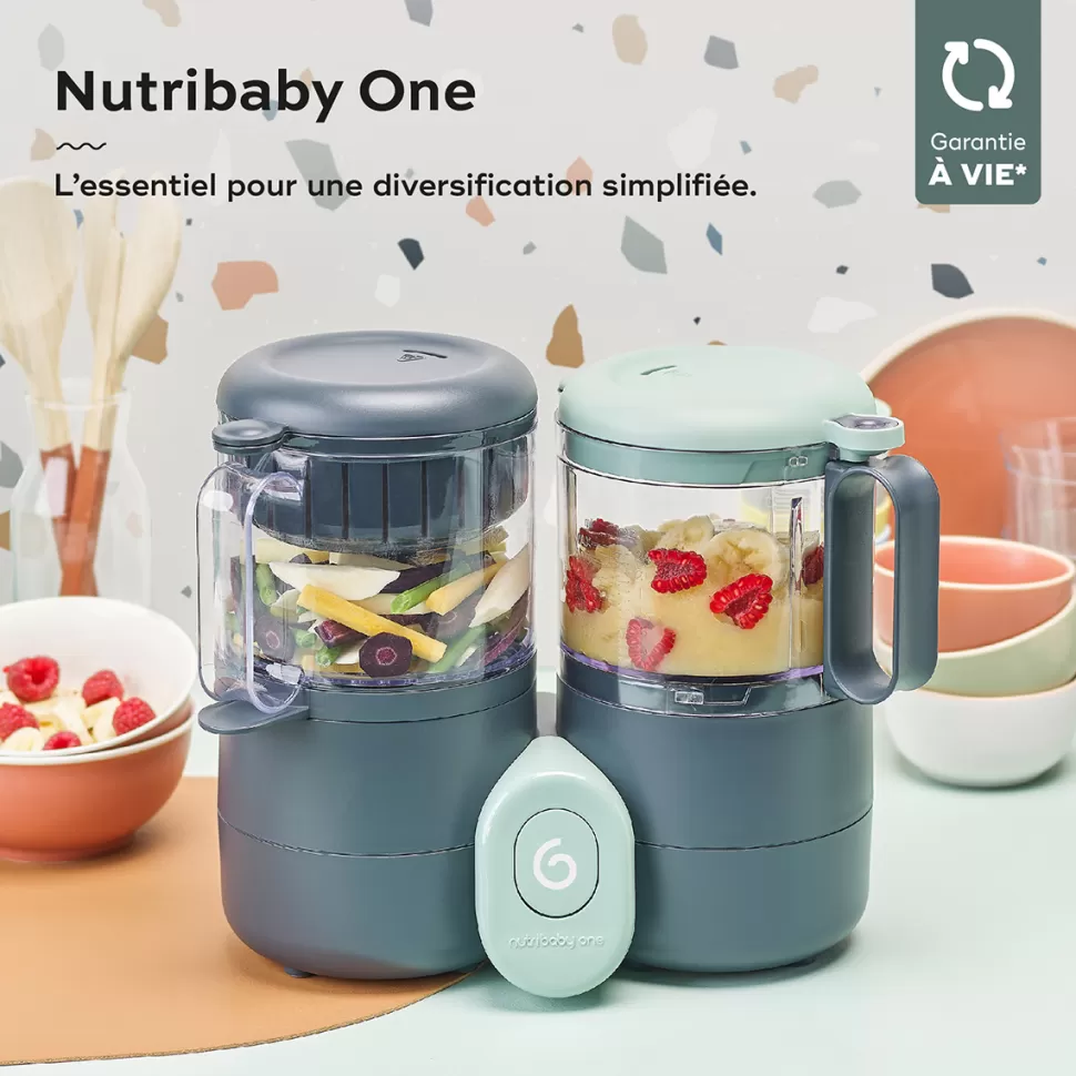 Babymoov Repas | Cuiseur & Mixeur>Nutribaby One - Bleu