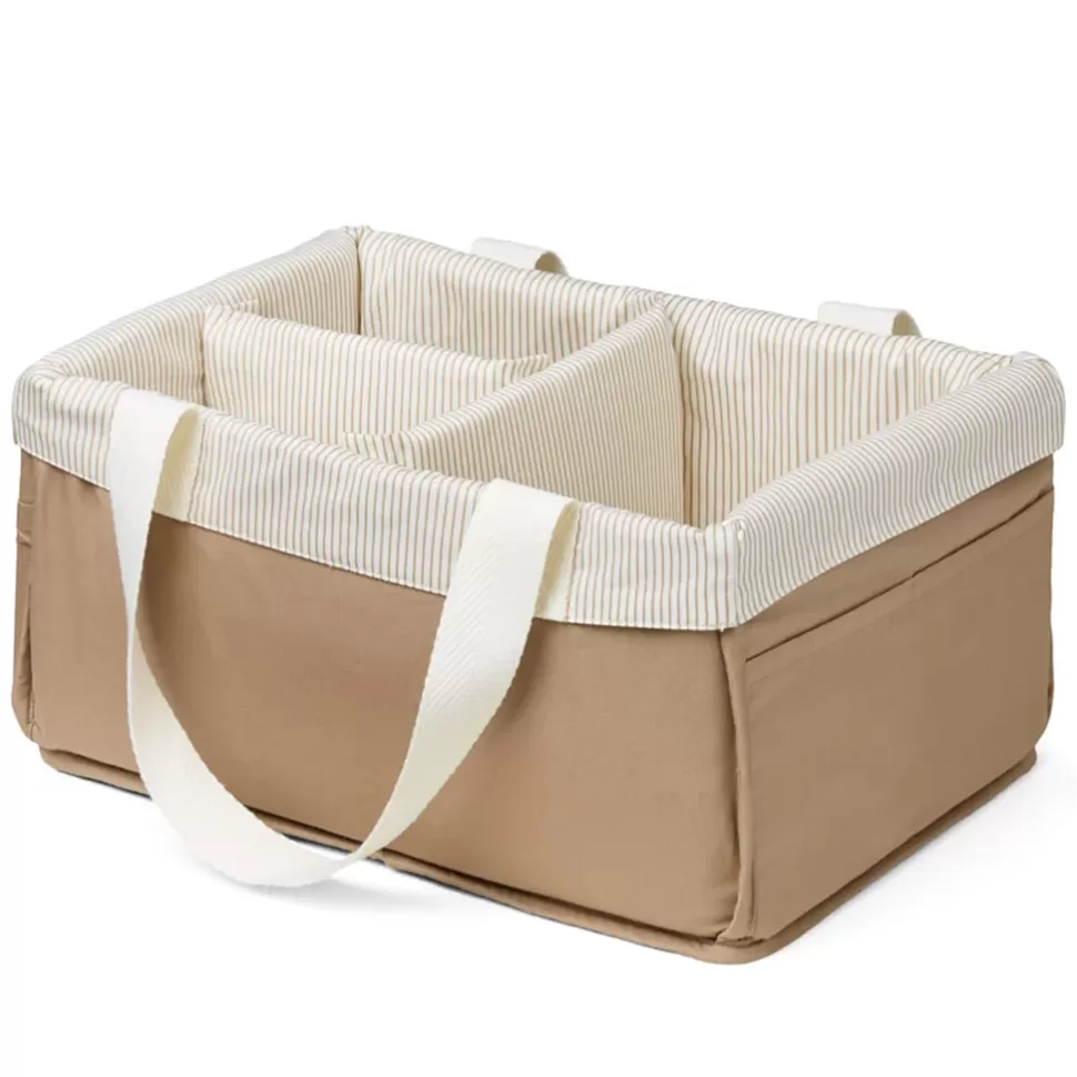 Camcam Copenhagen Rangement>Panier de Rangement - Classic Stripes Camel