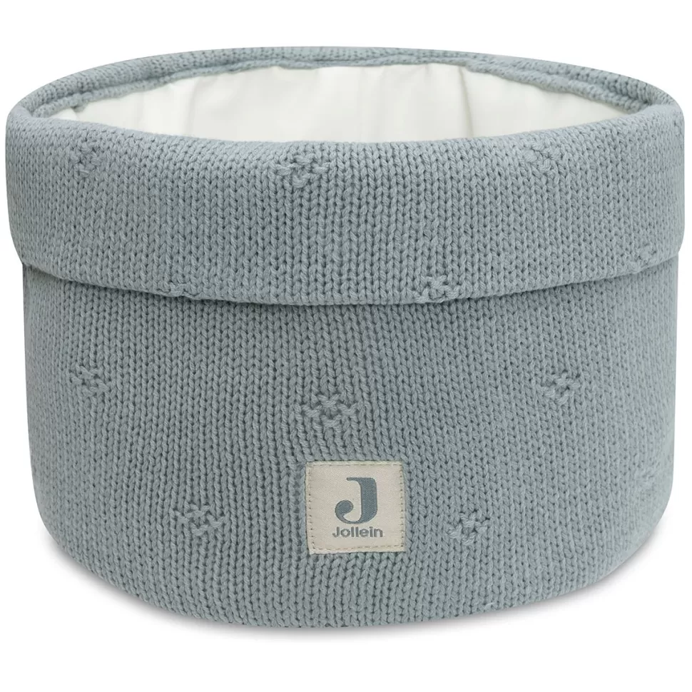 Jollein Rangement>Panier de Rangement Cosy Knit - Sea Green