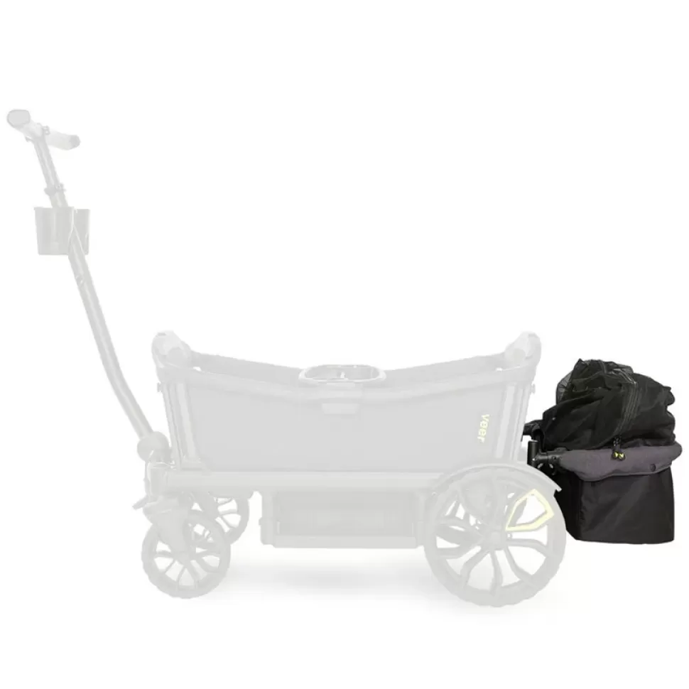 Veer Accessoires Poussette>Panier de Rangement Cruiser XL - Gris Foncé et Noir