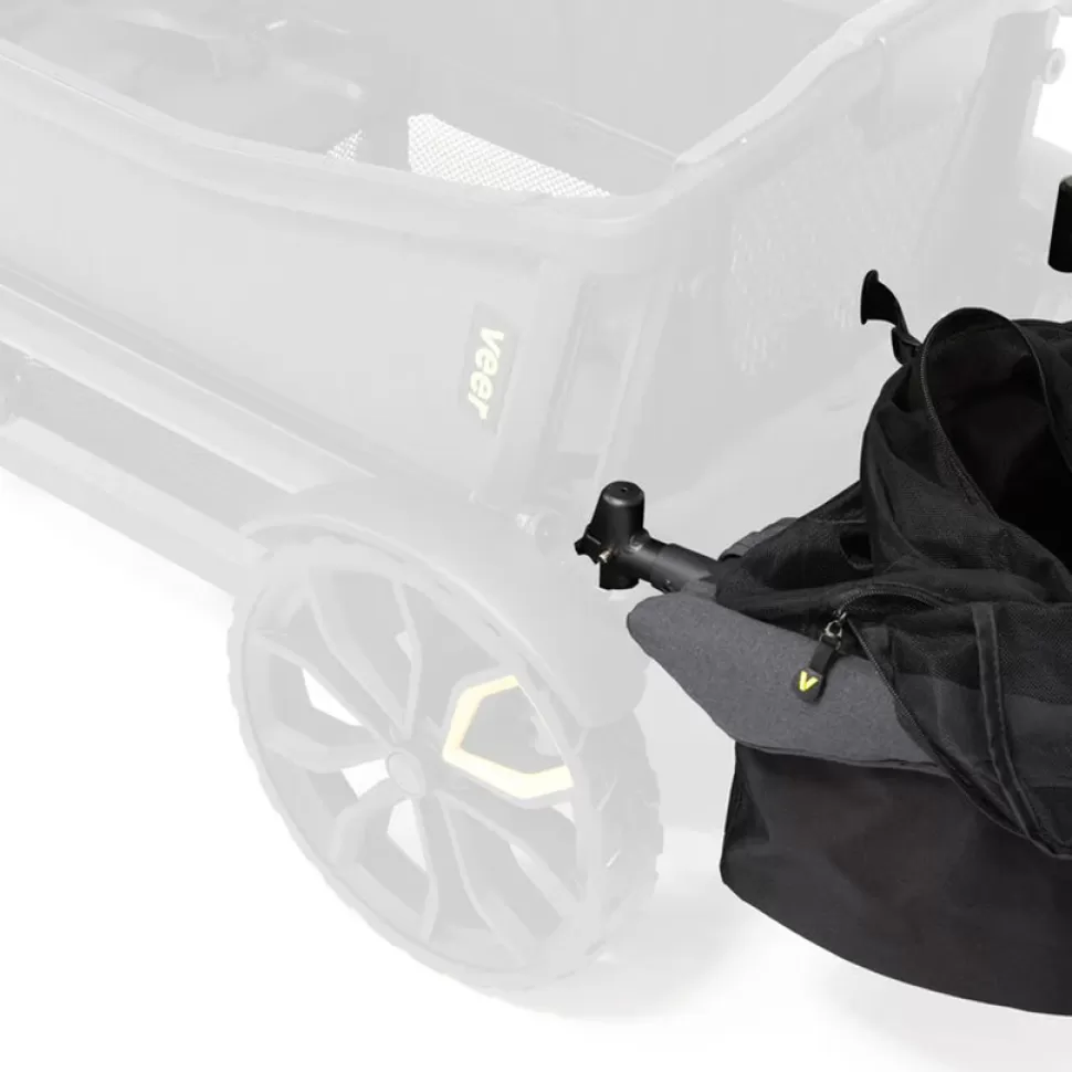 Veer Accessoires Poussette>Panier de Rangement Cruiser XL - Gris Foncé et Noir