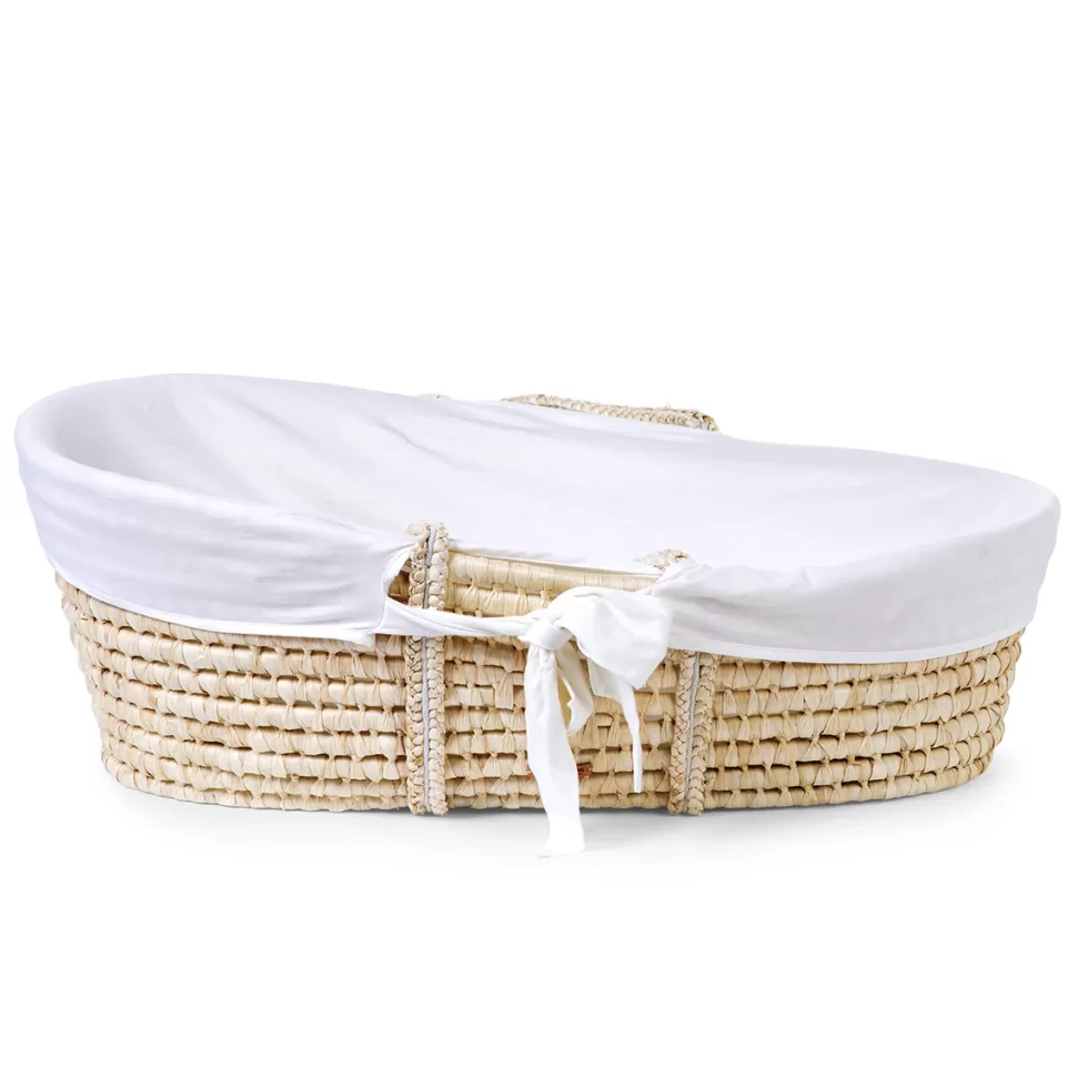 Childhome Meuble Bébé>Panier Moise Matelas et Habillage - Jersey Ecru