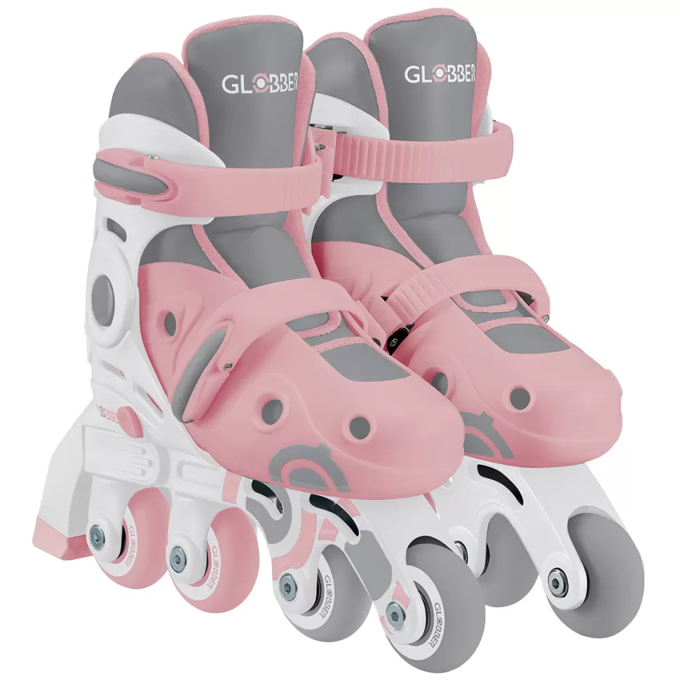 Globber Trotteur & Porteur>Patins à Roulettes Ajustables 2-en-1 Pastel Rose - 26/29