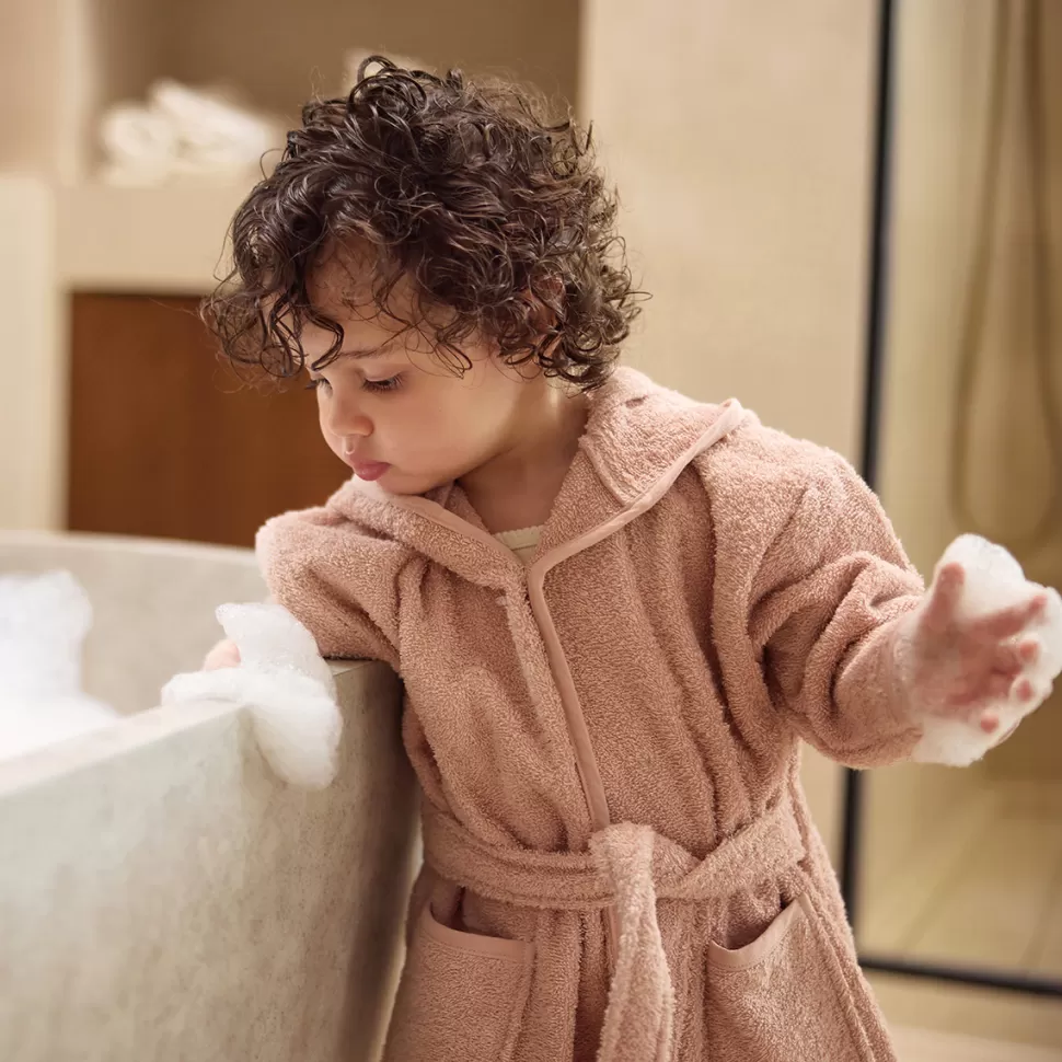 Jollein Sortie De Bain Personnalisée | Textile>Peignoir de Bain Wild Rose - 3/4 Ans