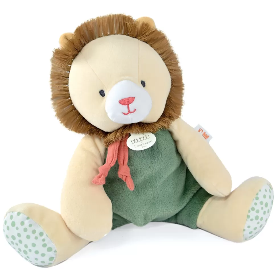 Doudou et Compagnie Peluche>Peluche Lion Couleurs Savane