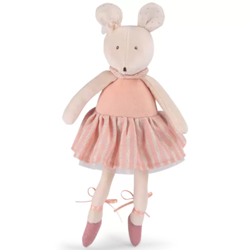 Moulin Roty Peluche>Peluche Souris Rose - La Petite Ecole de Danse