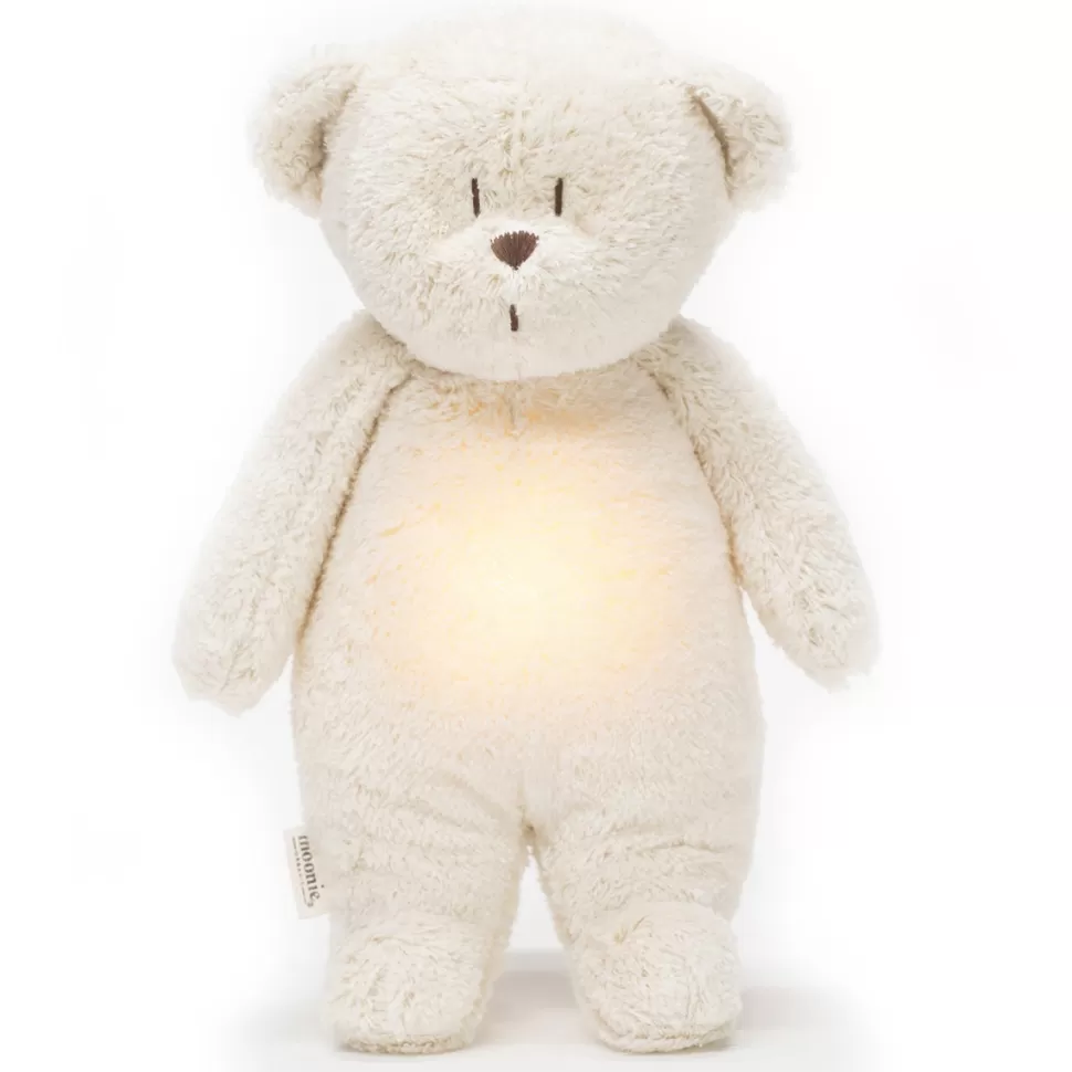 moonie Peluche>Peluche Veilleuse Musicale Ourson - Blanc Polaire