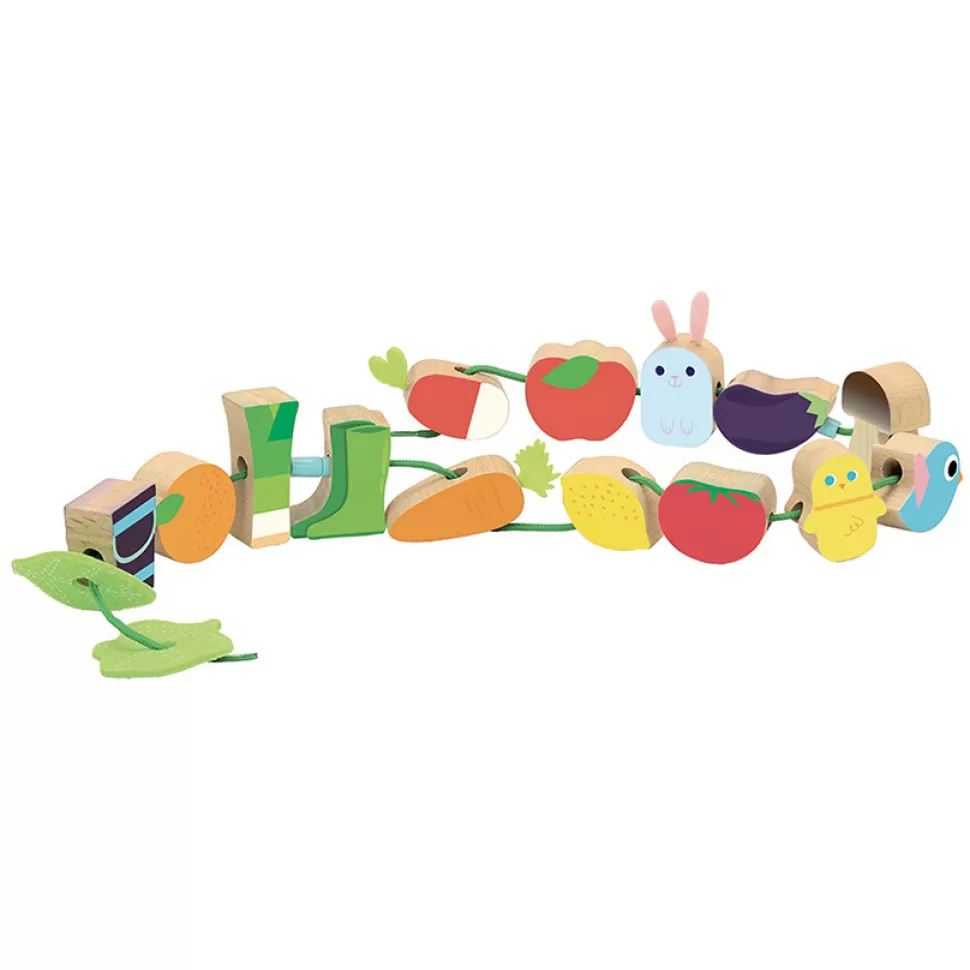 Vilac Mes Premiers Jouets>Perles en Bois Potager