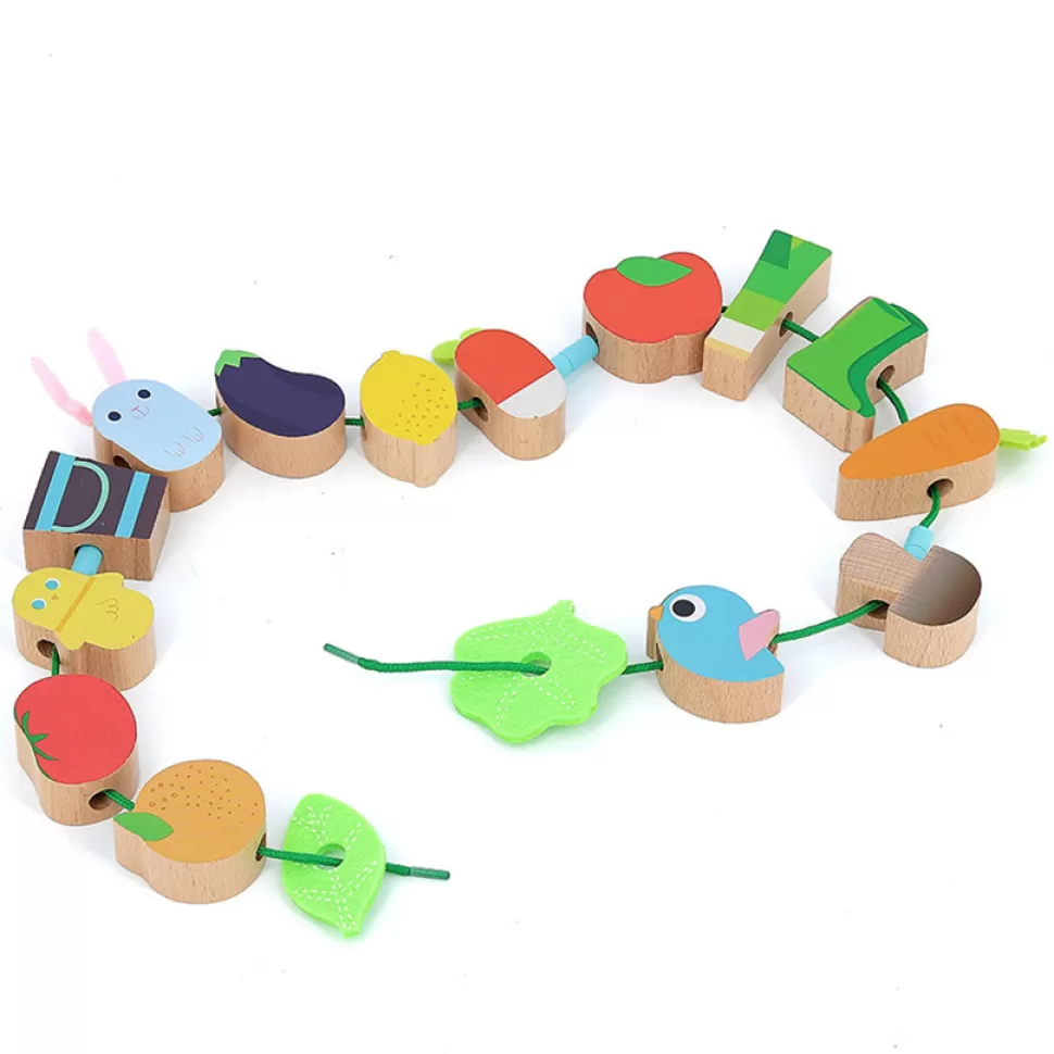 Vilac Mes Premiers Jouets>Perles en Bois Potager