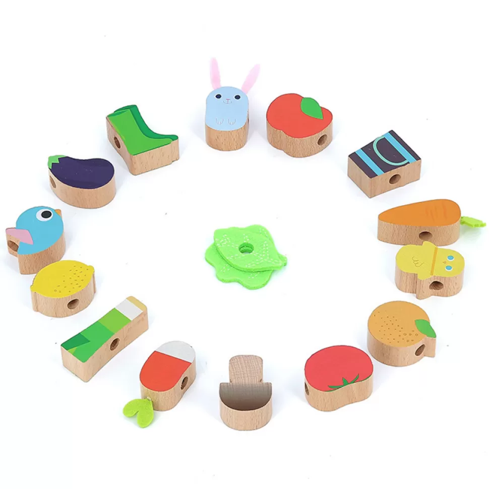 Vilac Mes Premiers Jouets>Perles en Bois Potager