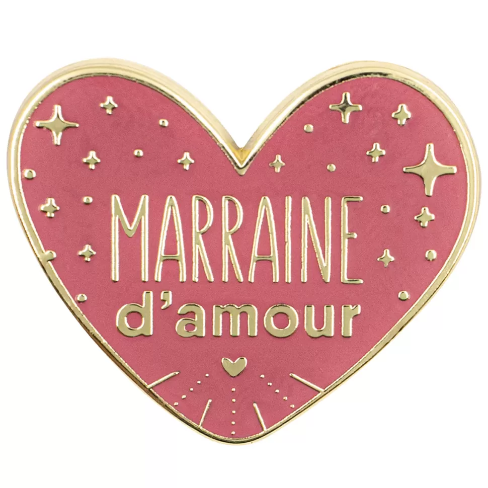 Manahia Accessoires Bébé>Pin's - Marraine d'Amour