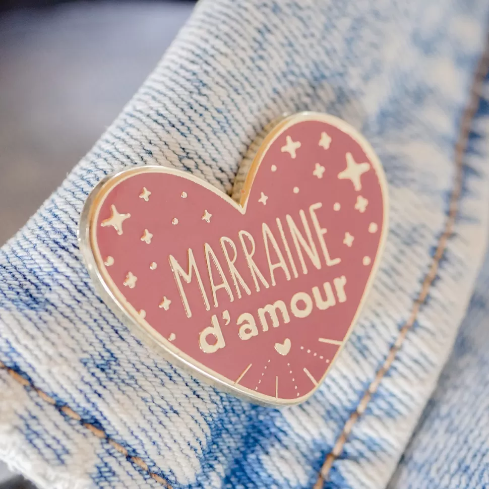 Manahia Accessoires Bébé>Pin's - Marraine d'Amour