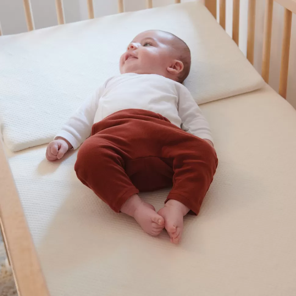 Candide Literie Bébé>Plan Incliné 10° Organic Coton pour Lit 60 x 120 cm - Beige