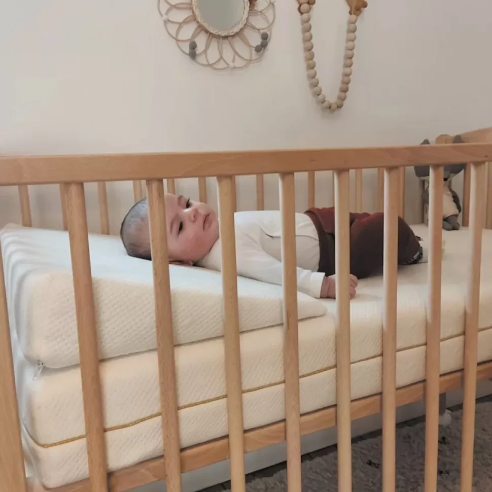 Candide Literie Bébé>Plan Incliné 10° Organic Coton pour Lit 70 x 140 cm - Beige