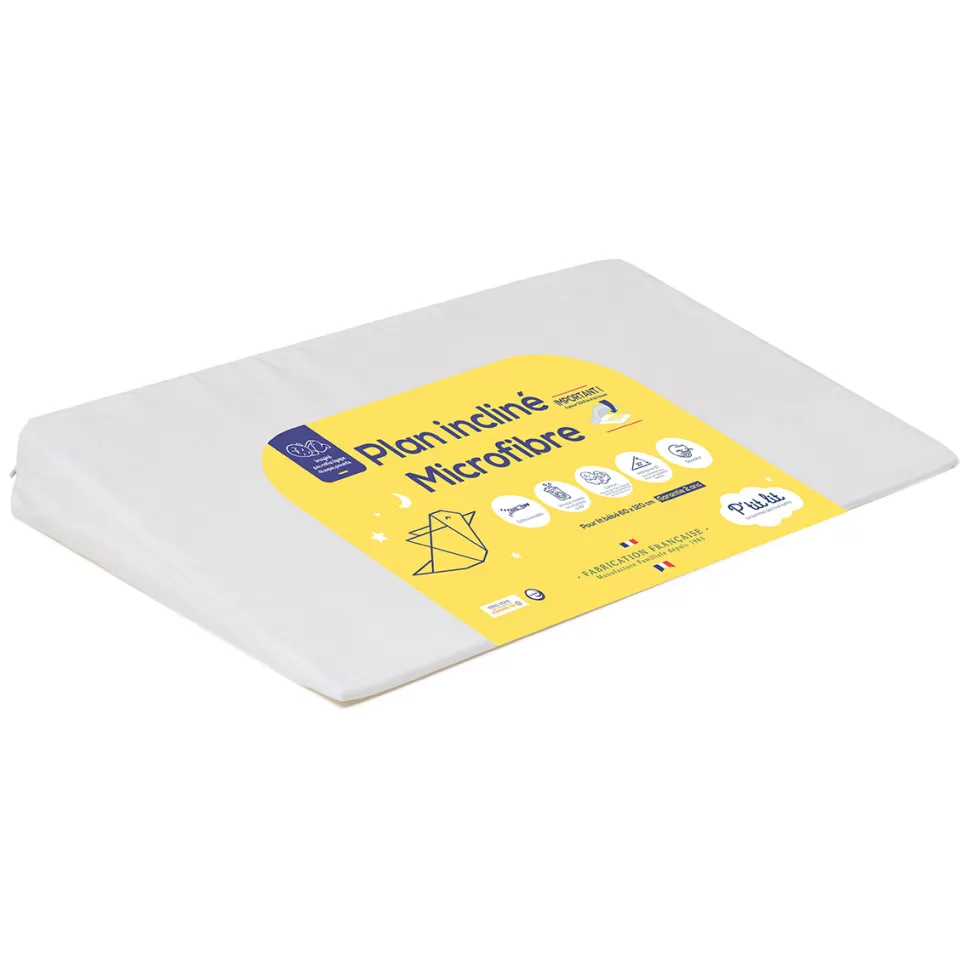 P'tit Lit Literie Bébé>Plan Incliné Microfibres - Blanc