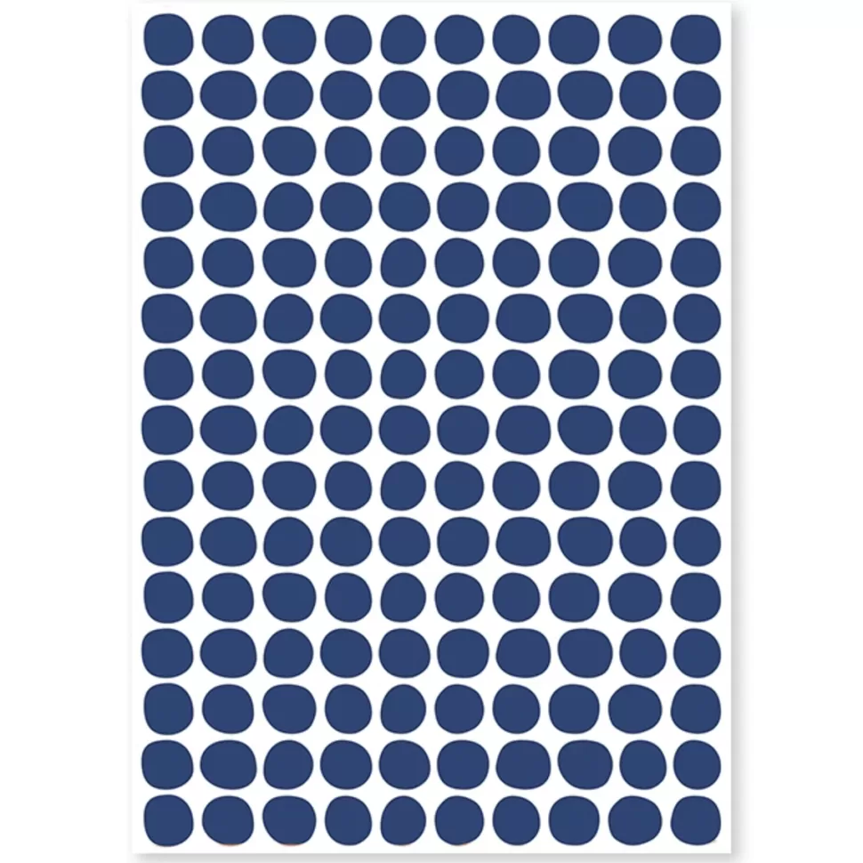 Lilipinso Décoration>Planche de Stickers - Pois Navy