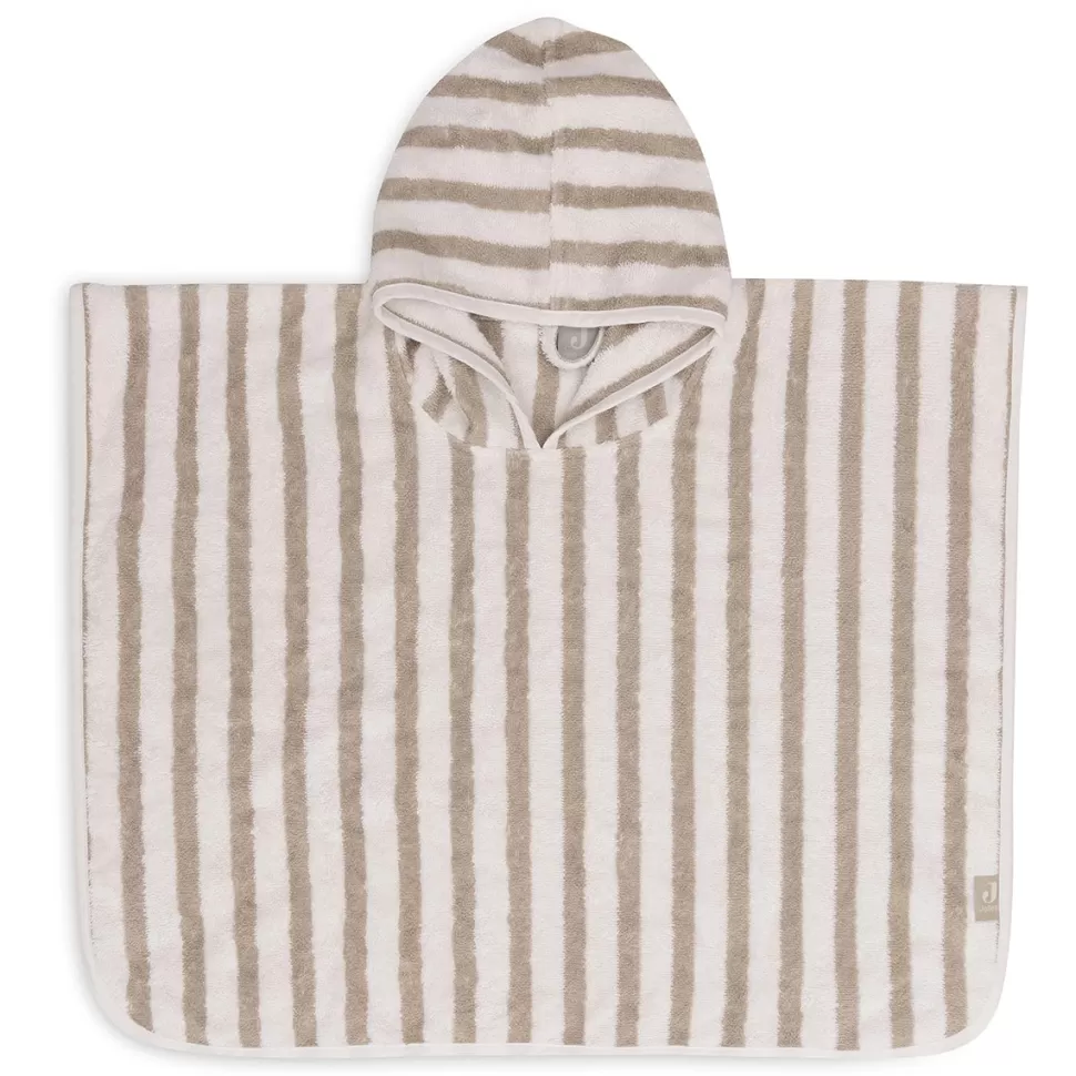 Jollein Sortie De Bain Personnalisée | Textile>Poncho de Bain Stripe Olive Green - 1/4 Ans