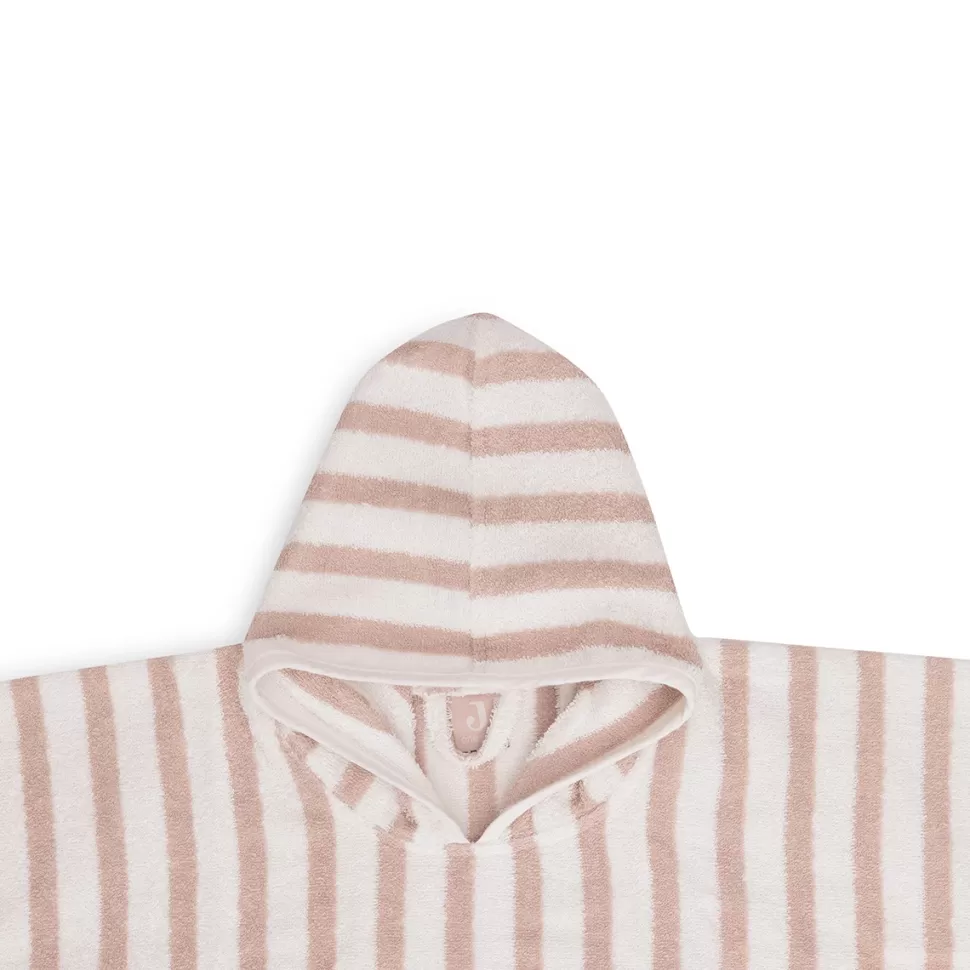 Jollein Sortie De Bain Personnalisée | Textile>Poncho de Bain Stripe Wild Rose - 1/4 Ans