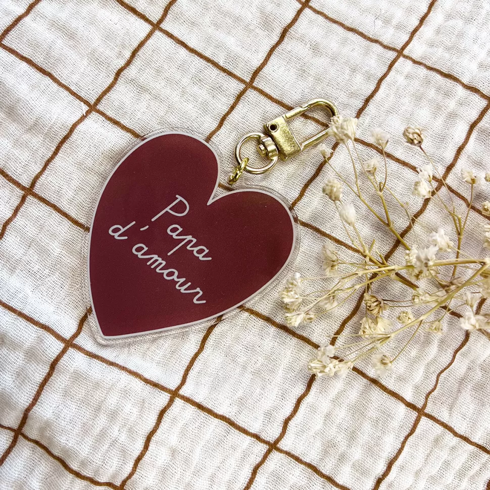Atelier Wagram Parents>Porte-clé - Papa d'Amour