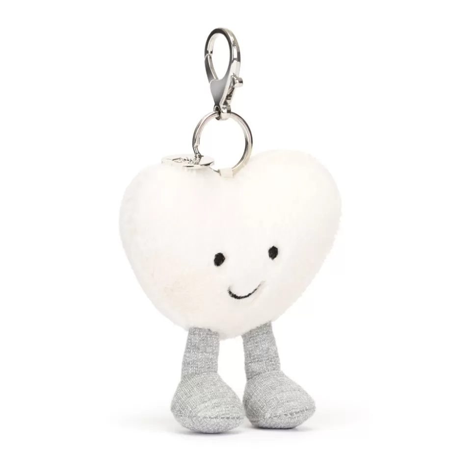 Jellycat Peluche>Porte-clé Amuseable Heart Cream