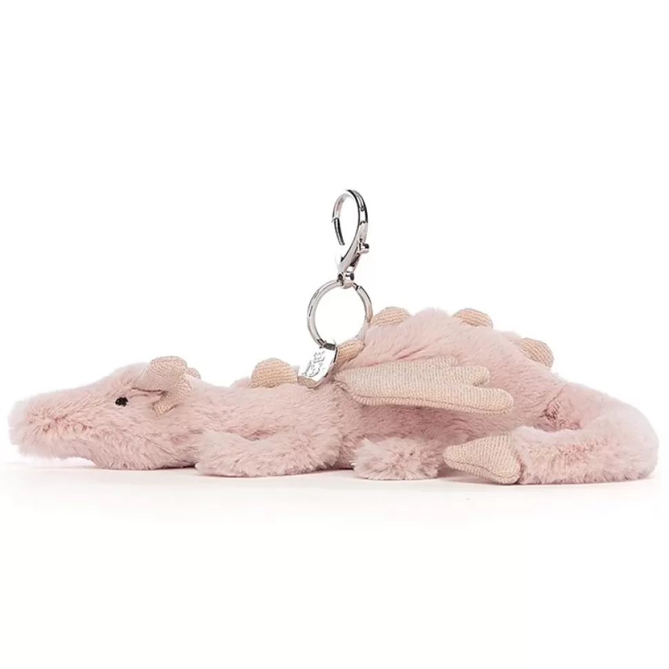 Jellycat Peluche>Porte-clé Rose Dragon