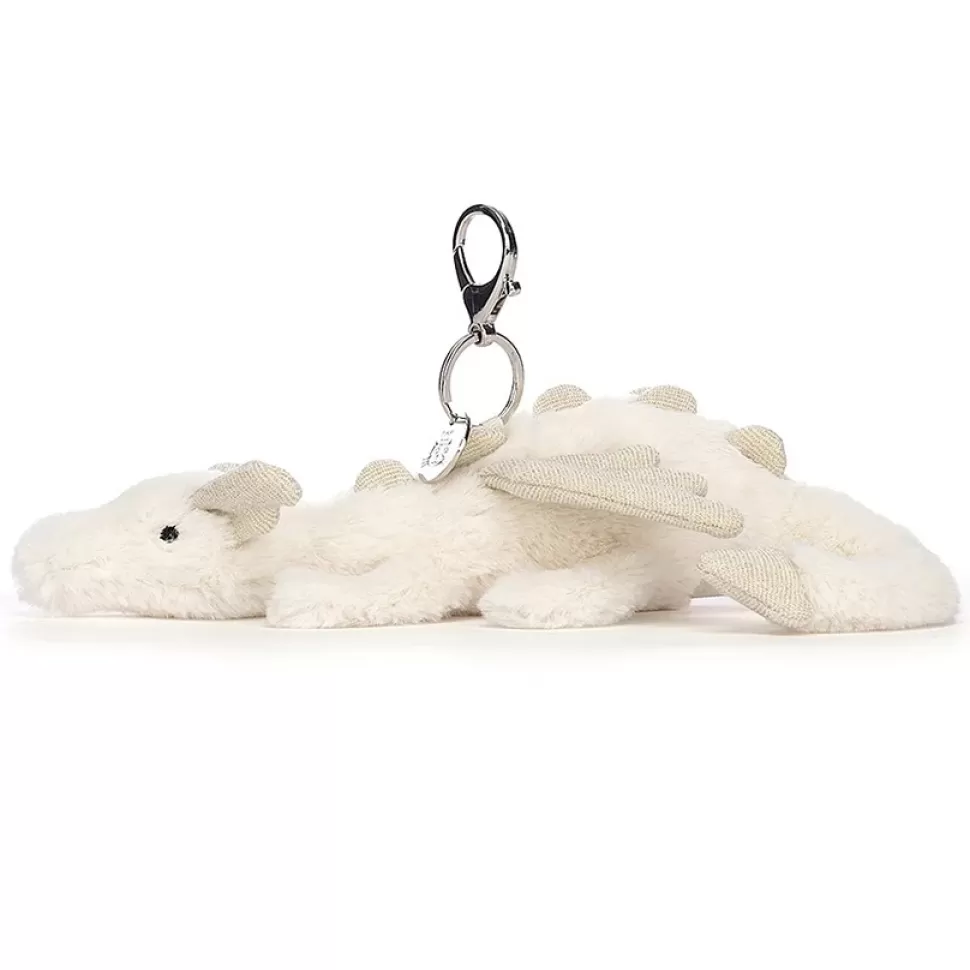 Jellycat Peluche>Porte-clé Snow Dragon