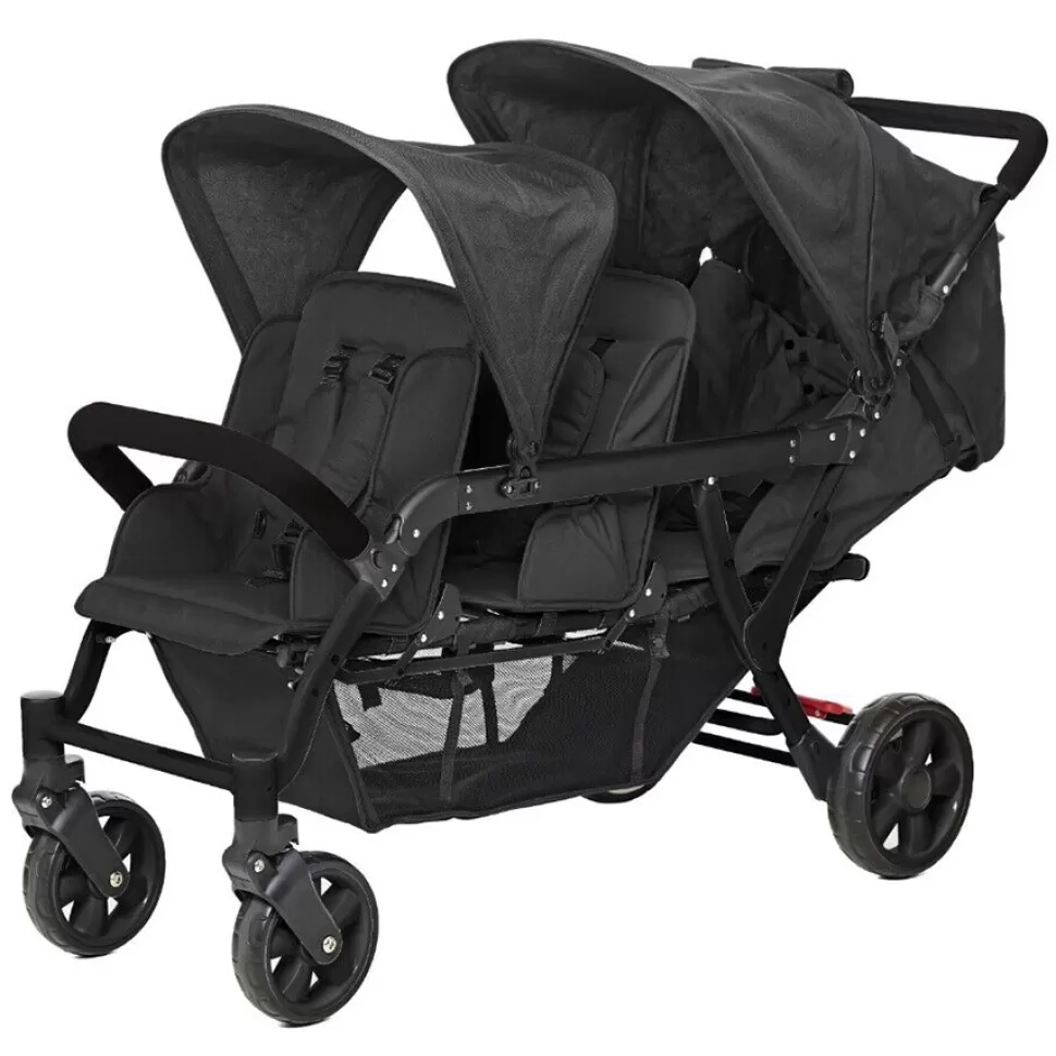 Familidoo Poussette Multiple>Poussette 3 Places Lidoo H3E + Ergondrive - Full Black