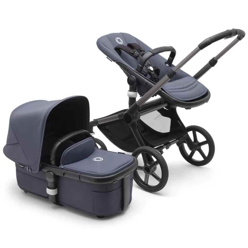 Bugaboo Poussette Citadine>Poussette Citadine Fox5 Complète Châssis Graphite - Bleu Tonnerre