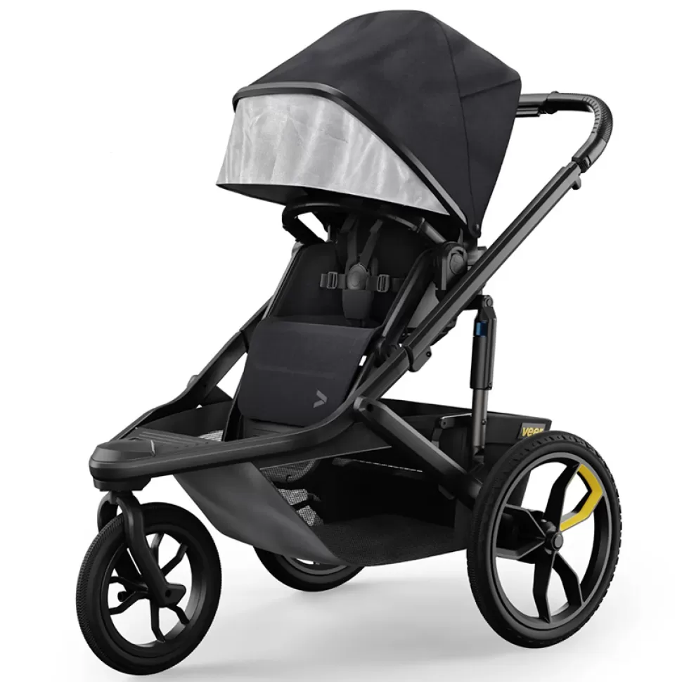 Veer Poussette Citadine>Poussette de Jogging Switchback - Gris Foncé et Noir