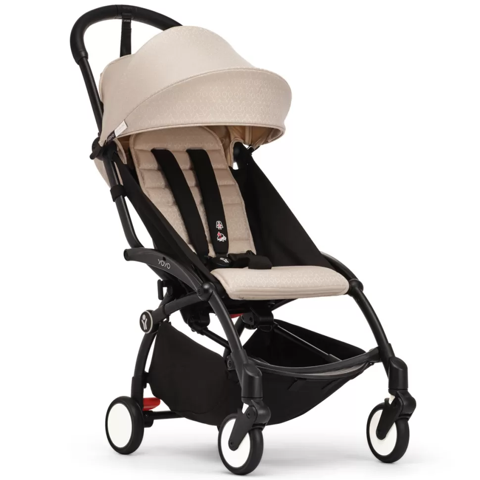 Stokke Poussette Compacte>Poussette YOYO³ 6+ x Bonpoint Chassis Noir - Beige