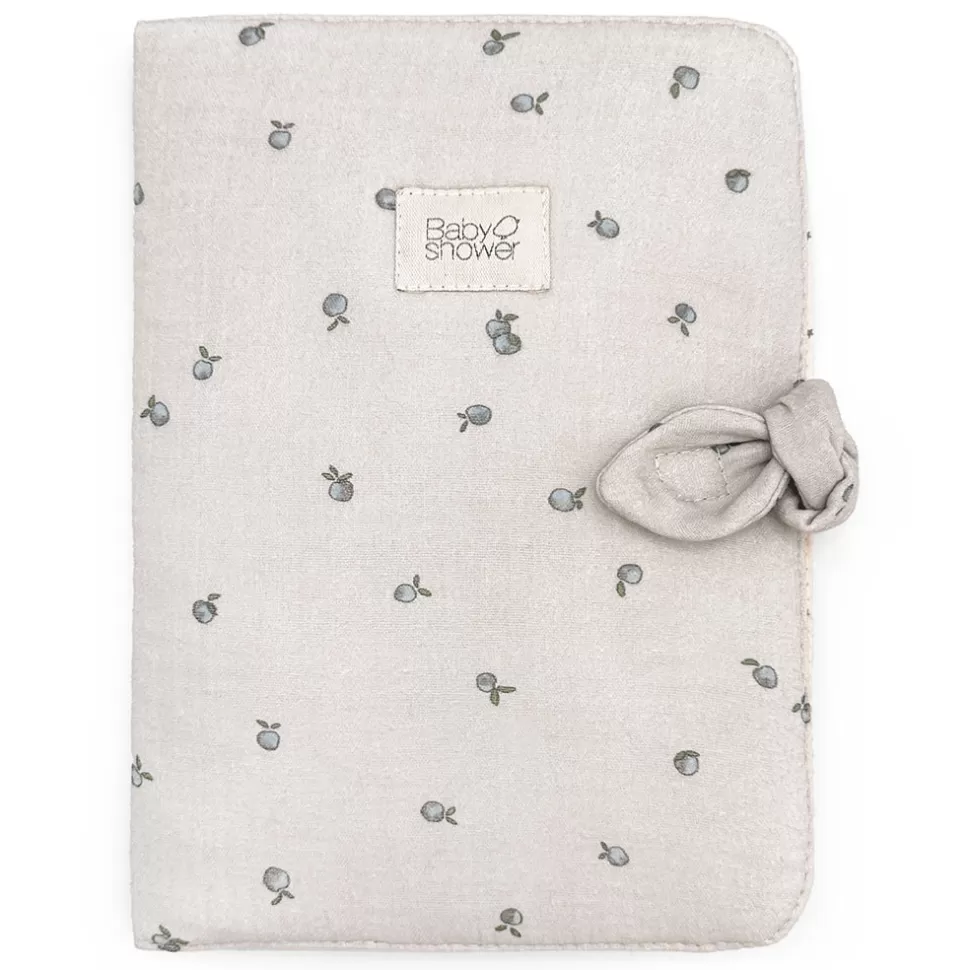 Babyshower Textile>Protège-carnet de Santé - Blue Apricot