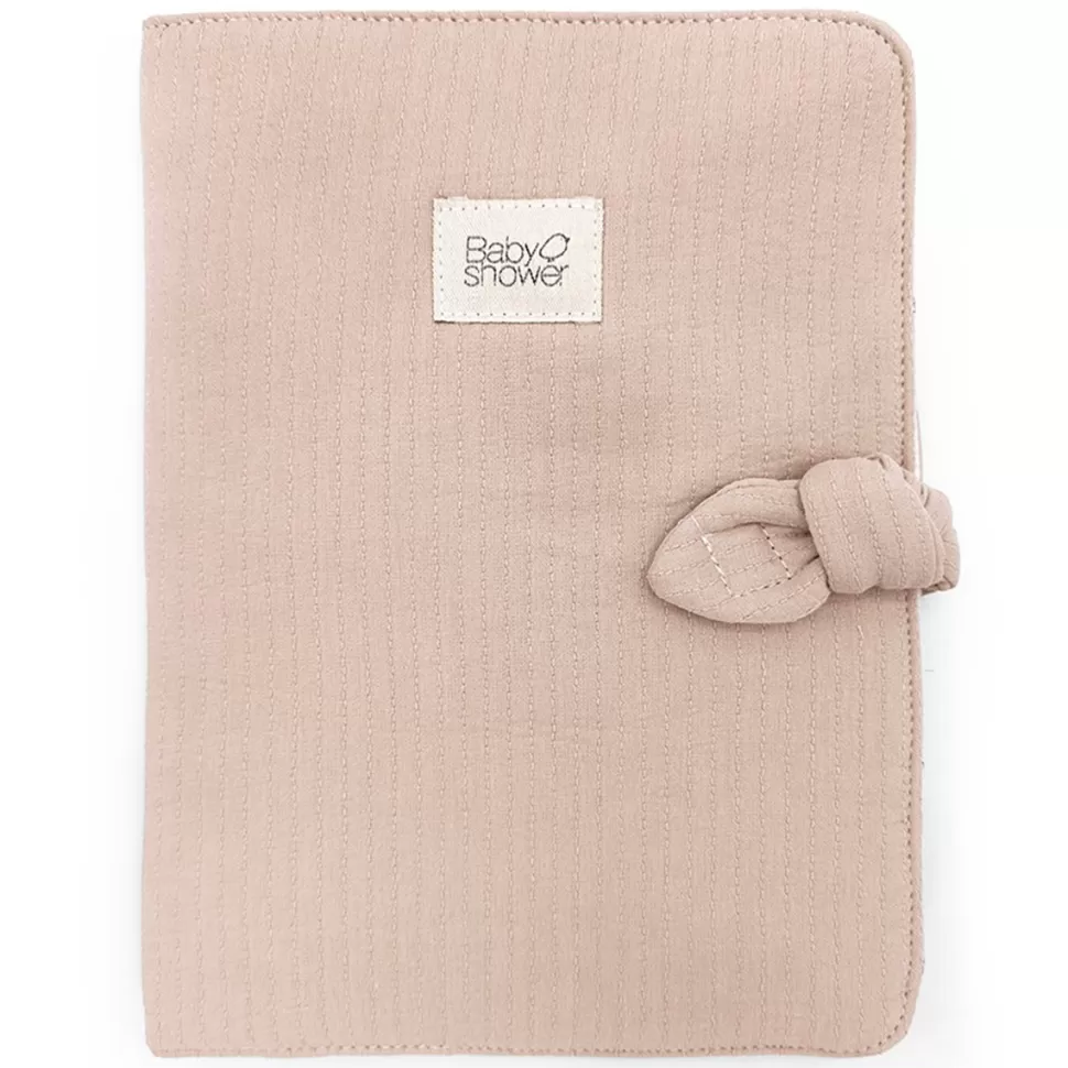 Babyshower Textile>Protège-carnet de Santé Knot - Feel Blush