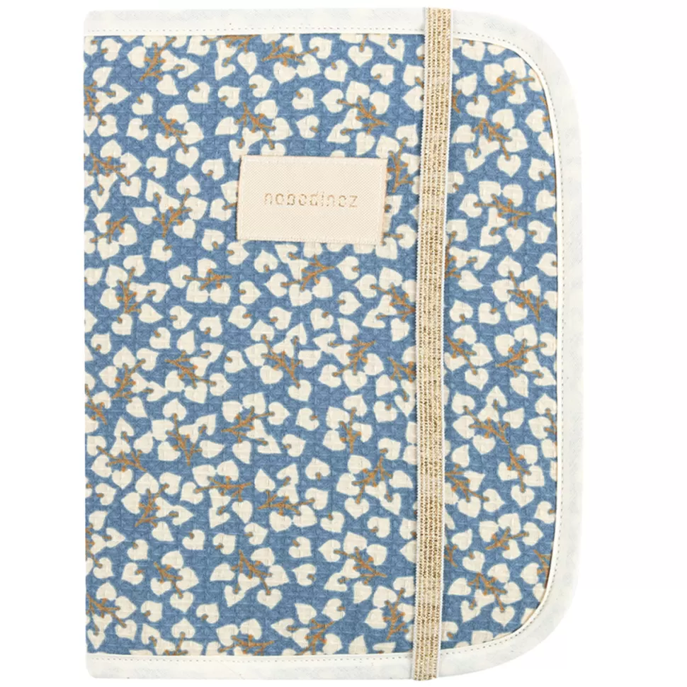 Nobodinoz Textile>Protège-carnet de Santé Poema Opéra - Blue Yumiko