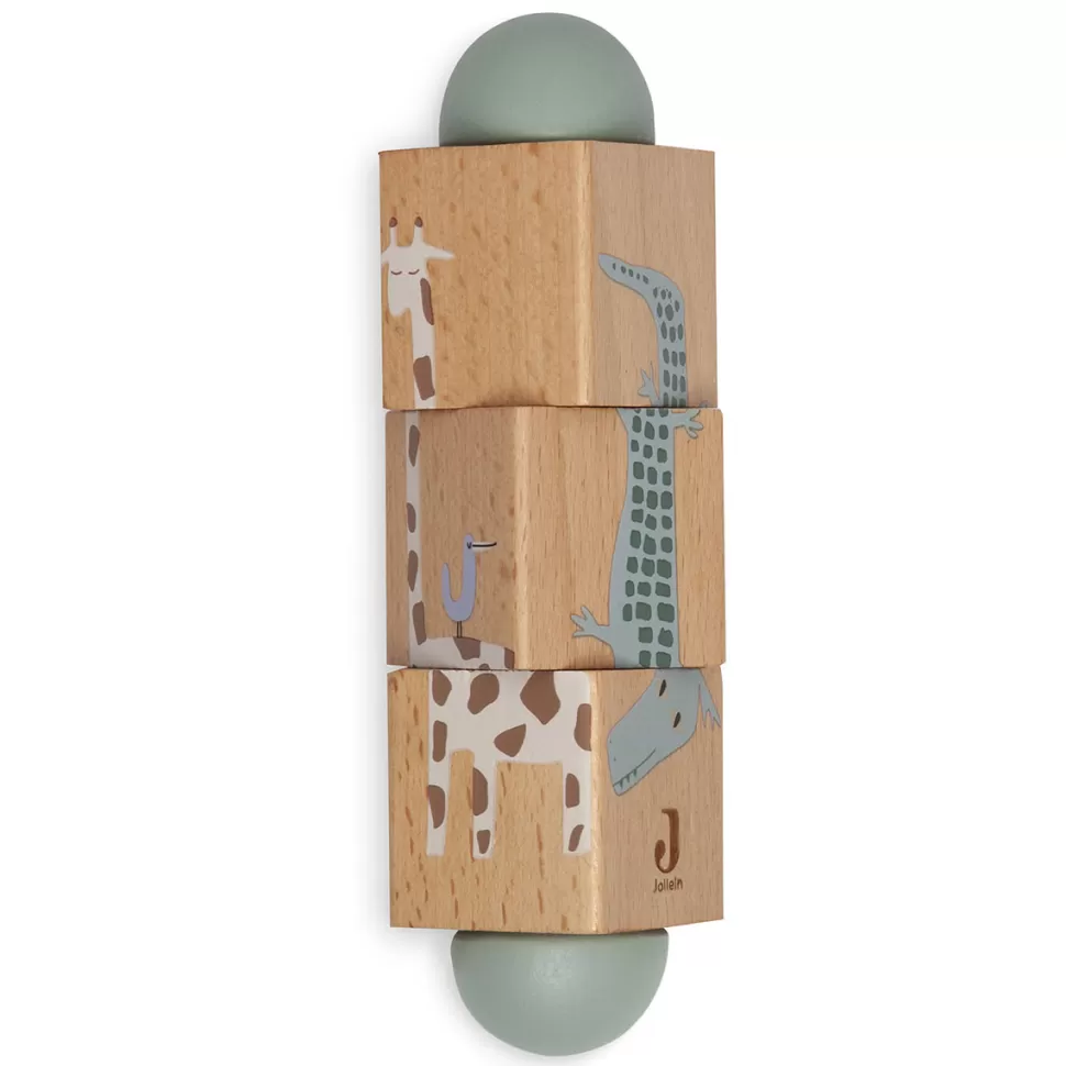 Jollein Mes Premiers Jouets>Puzzle en Bois à Tourner - Jungle Jambo
