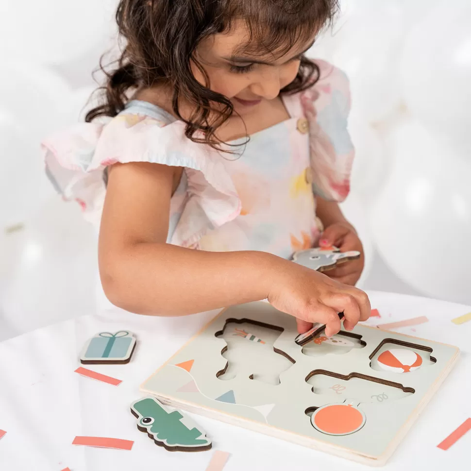 Done by Deer Mes Premiers Jouets>Puzzle Encastrable - Celebration Colour Mix