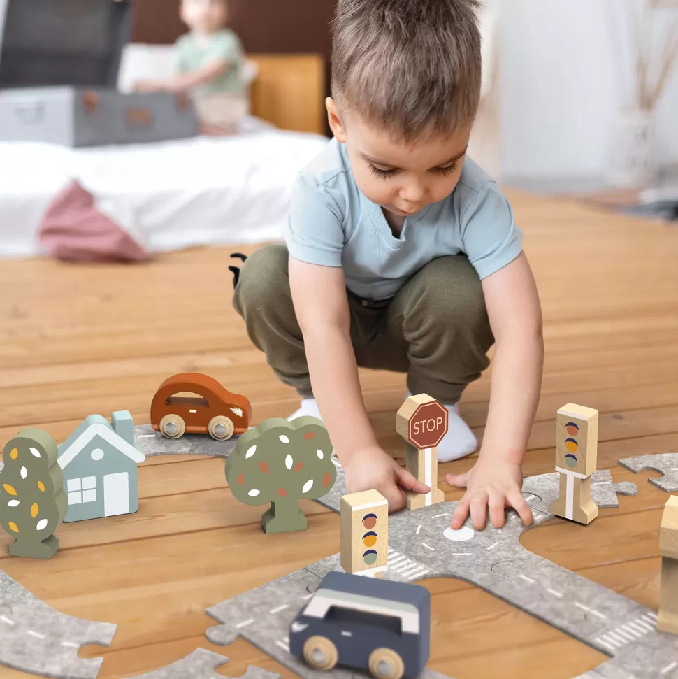 Speedy Monkey Mes Premiers Jouets>Puzzle Piste de Voiture