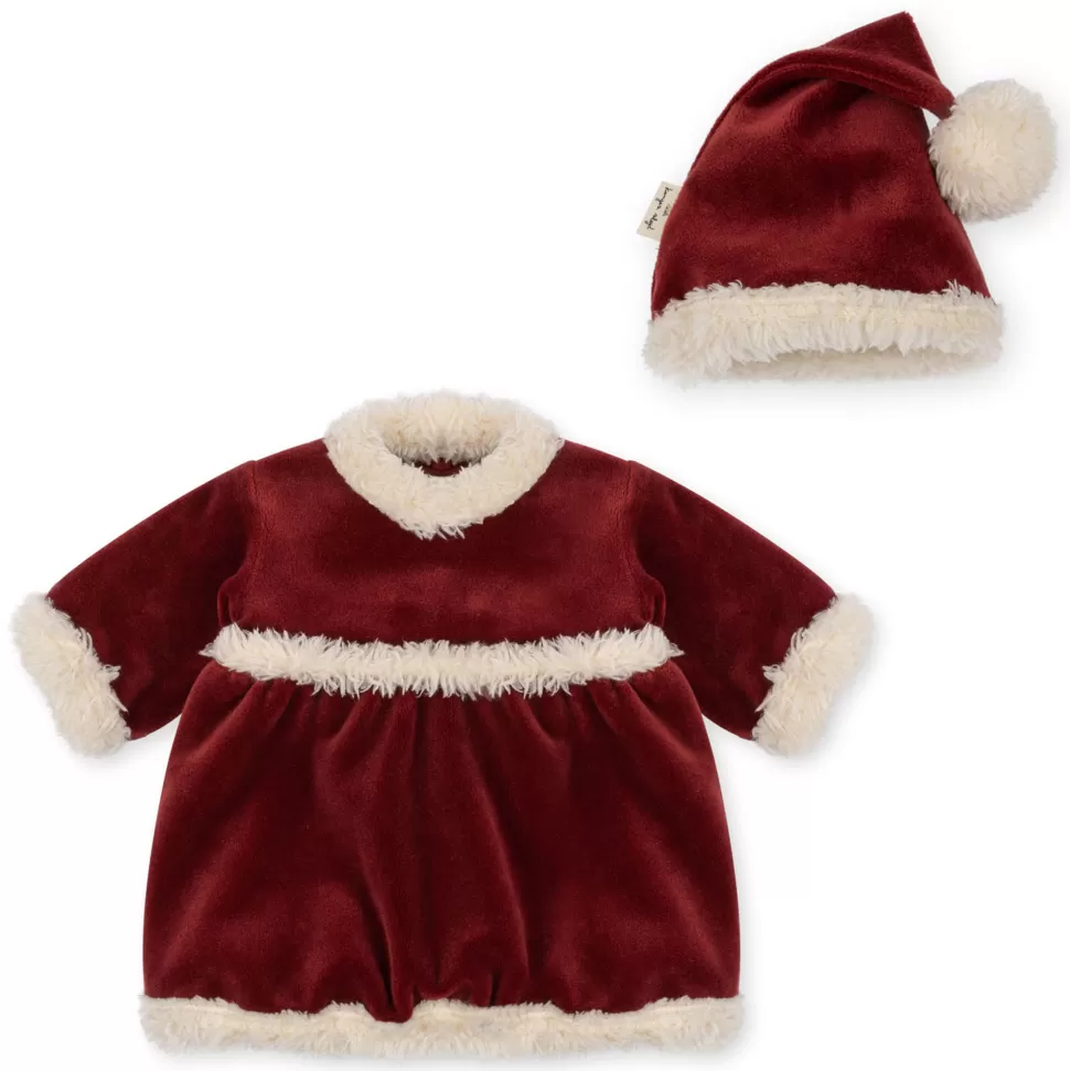 Konges Sløjd Mes Premiers Jouets>Robe de Noël pour Poupée - Jolly Red