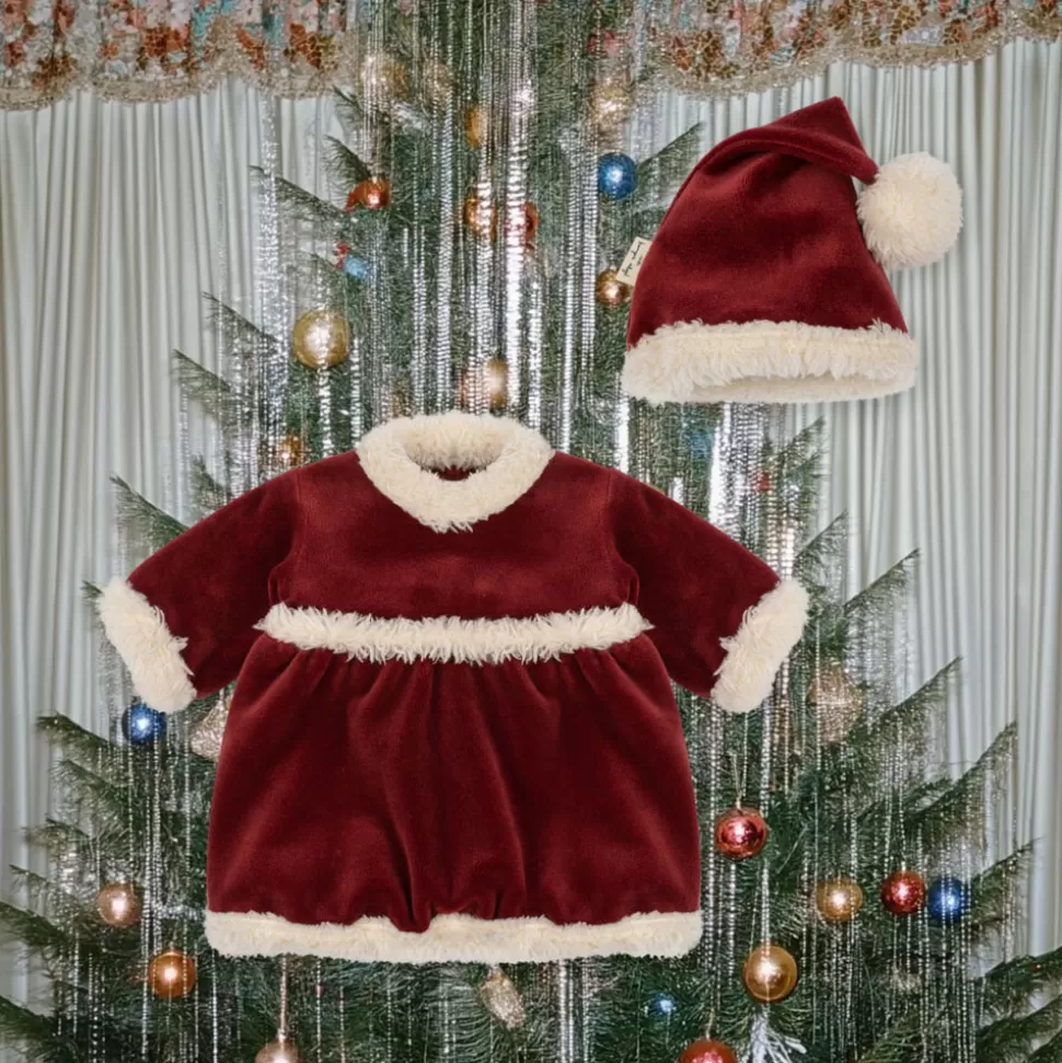 Konges Sløjd Mes Premiers Jouets>Robe de Noël pour Poupée - Jolly Red