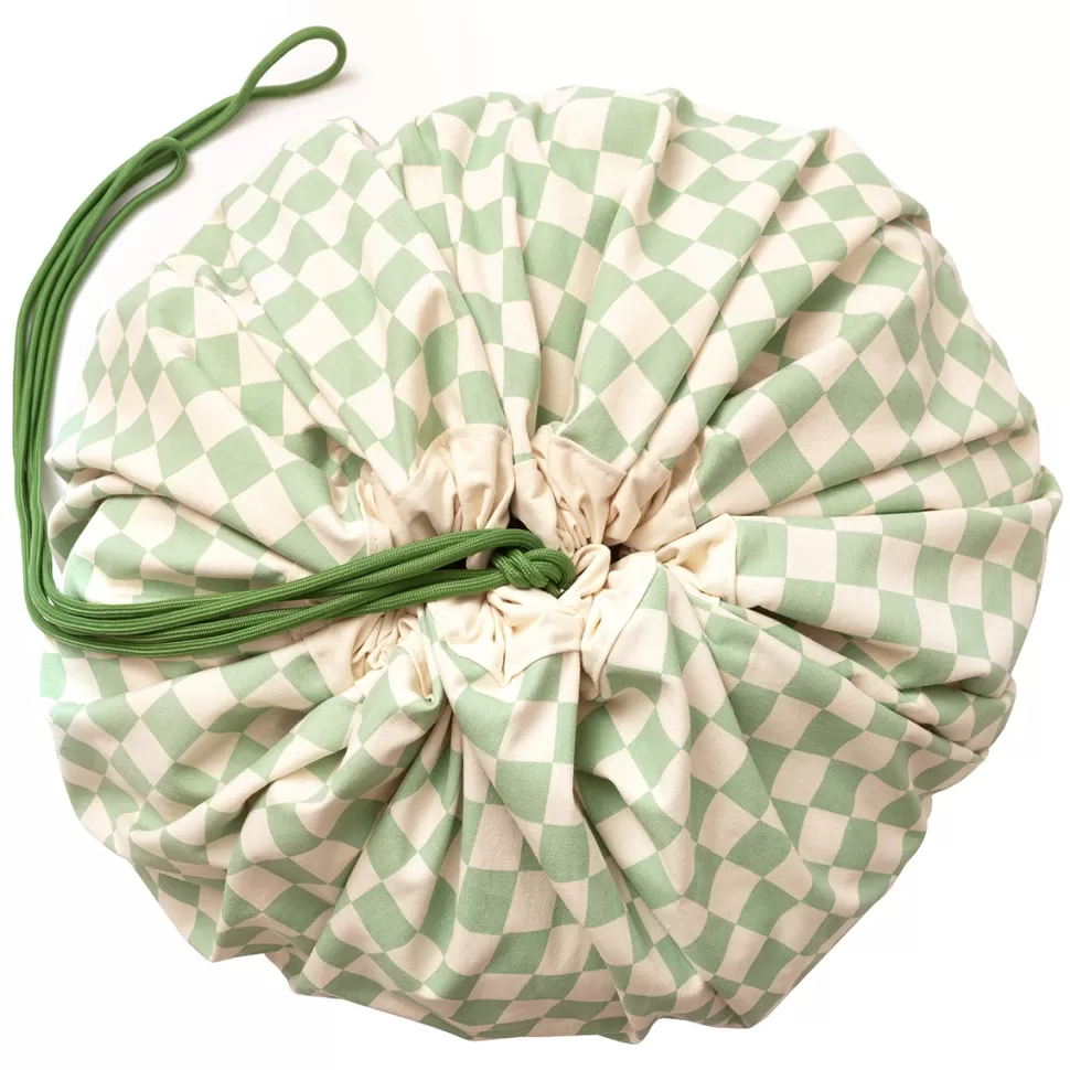 Play&Go Rangement>Sac à Jouets - Vichy Green