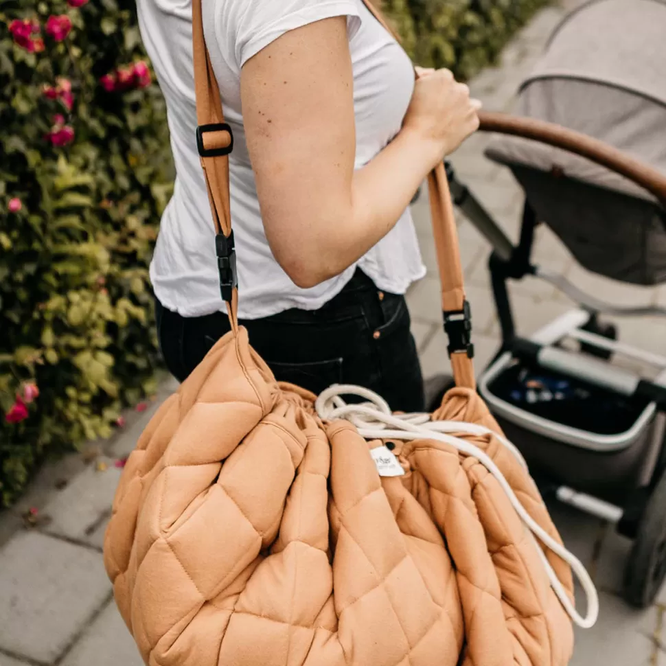 Play&Go Rangement>Sac à Jouets et Tapis de Jeux Coton Bio - Tawny Brown